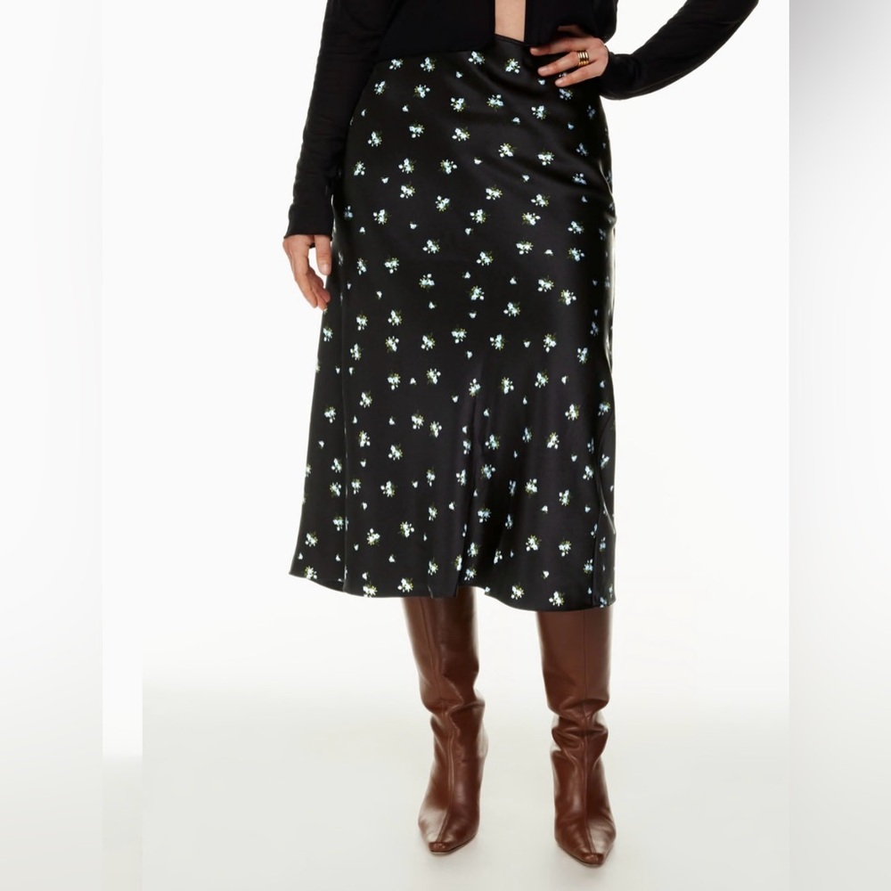 Aritzia Wilfred ambiance silk slip skirt